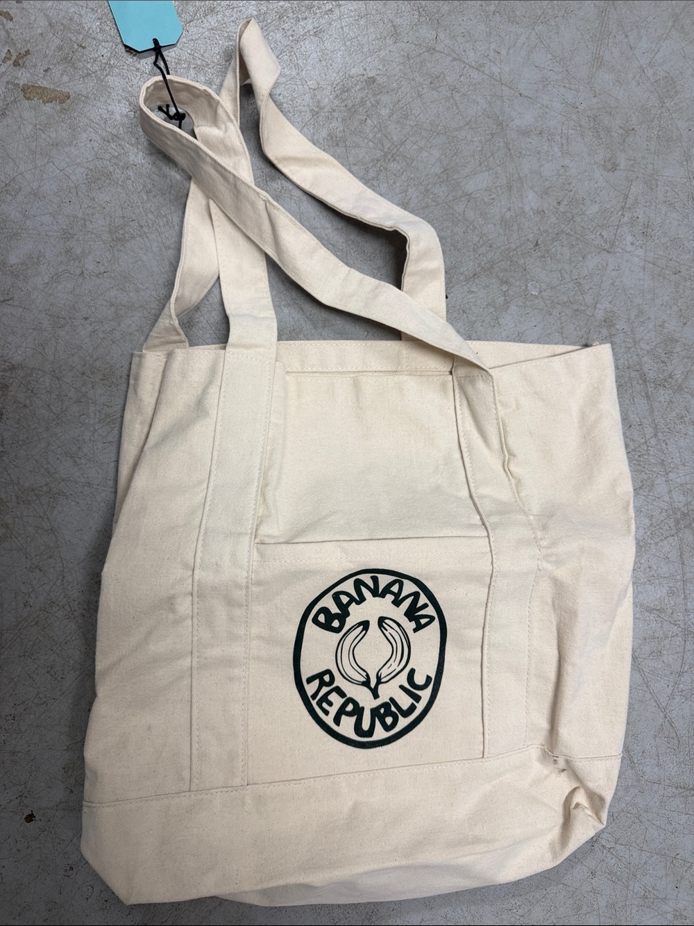 LIMITED EDITION Banana Republic x The Cultivist Canvas Tote Black Banana Logo